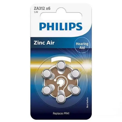 Батерия за слухов апарат PHILIPS ZA312B6A/00