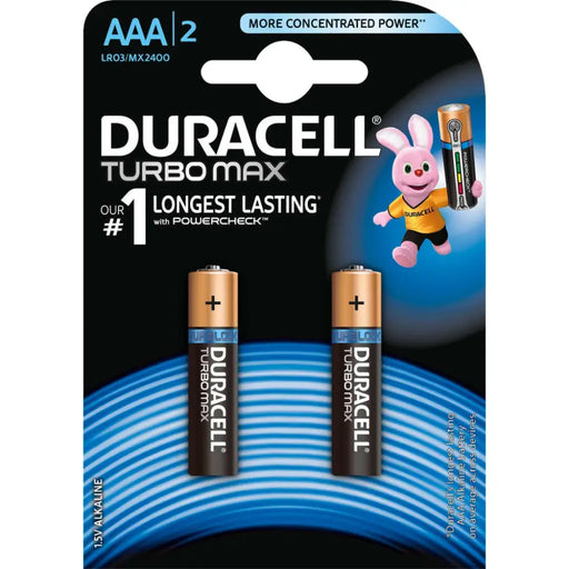 Батерии Duracell LR03 Turbo Max AAA 2бр.