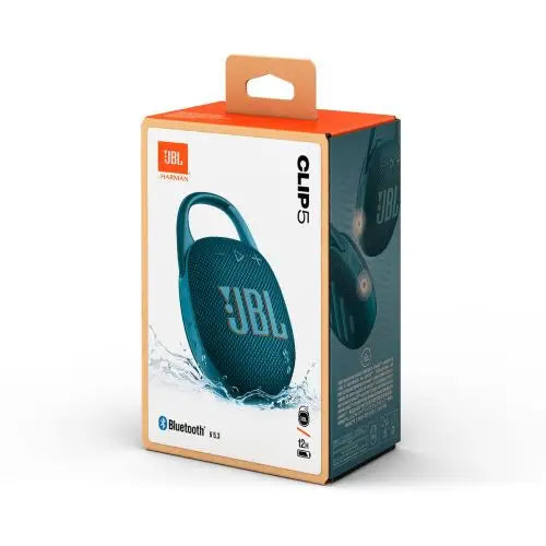 Безжична колонка JBL CLIP 5 Bluetooth 5.3 7W IP67 синя