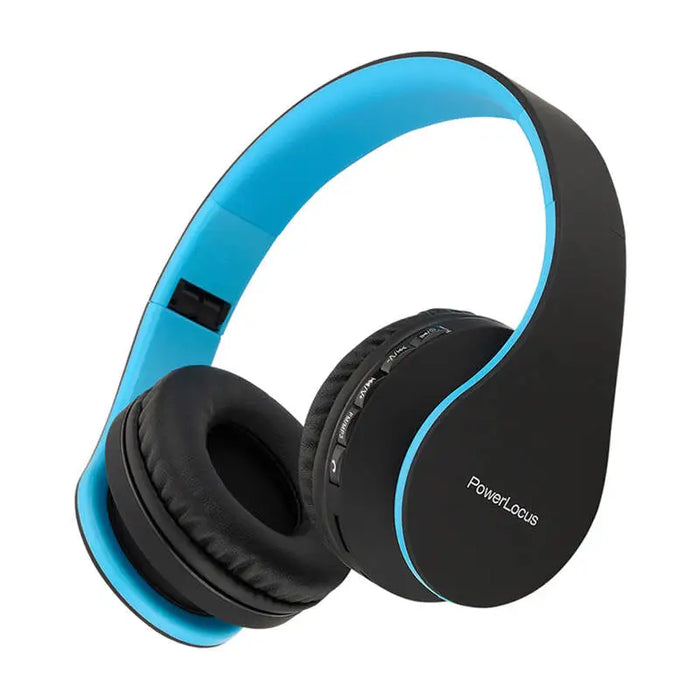 Безжични слушалки PowerLocus P1 Bluetooth 5.3 черно-сини