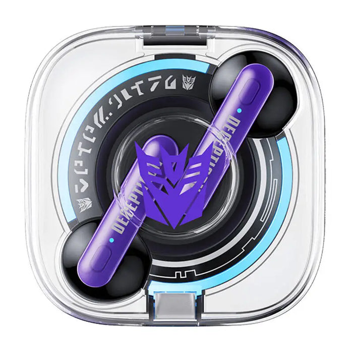 Безжчни слушалки Transformers TF-T03 Bluetooth 5.3 лилави