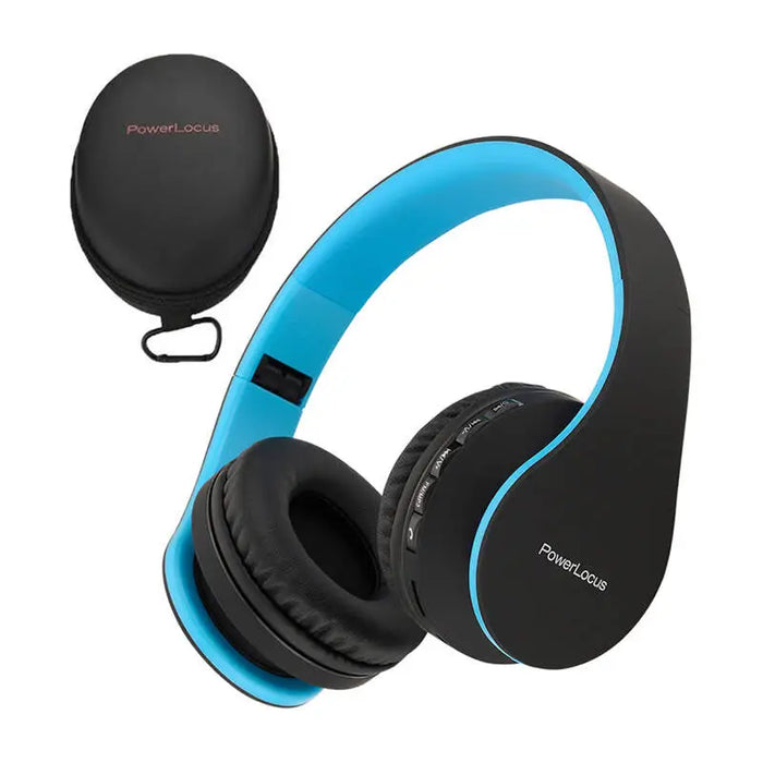 Безжични слушалки PowerLocus P1 Bluetooth 5.3 черно-сини