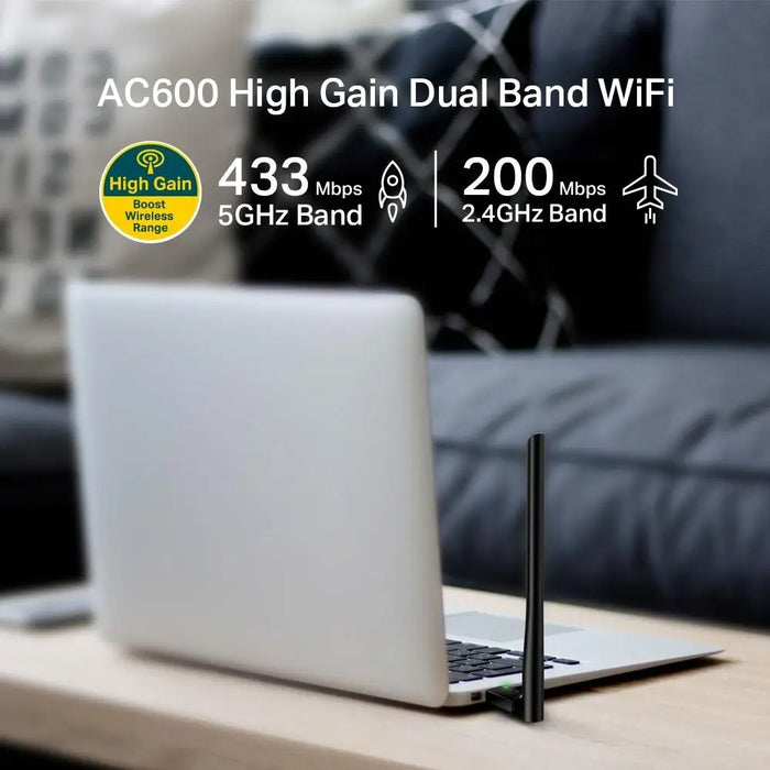 Безжичен адаптер TP-LINK Archer T2U PLUS