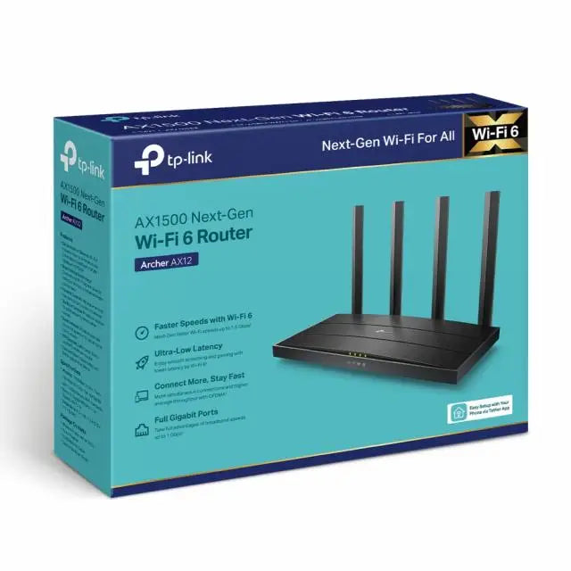 Безжичен рутер TP-Link Archer AX12 AX1500 WiFi 6