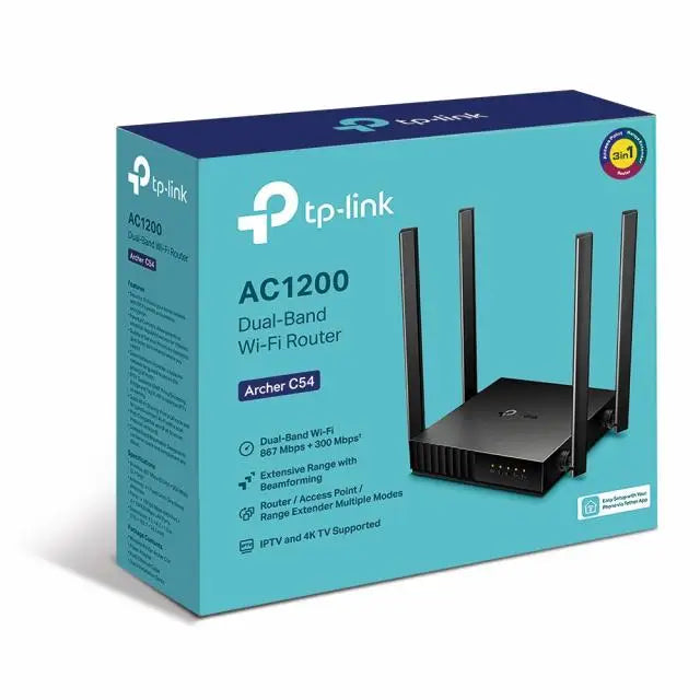 Безжичен рутер TP-Link Archer C54 AC1200 2.4/5