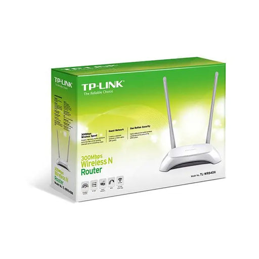 Безжичен рутер TP-LINK TL-WR840N 2.4 GHz 300Mbps 10/100