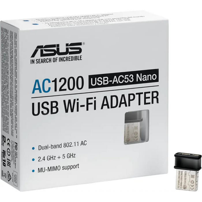 Безжичен USB Адаптер ASUS USB-AC53 Nano