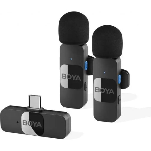 Безжична микрофонна система с ревер USB-C BOYA BY-V20