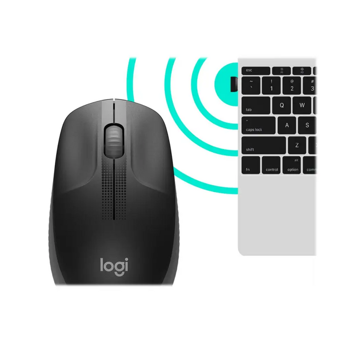 Безжична мишка Logitech M190 Charcoal