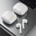 Безжични слушалки Dudao U14 + TWS Bluetooth 5.3 200mAh бели