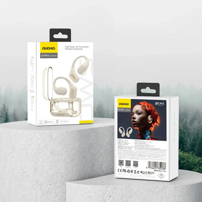 Безжични слушалки Dudao U17Pro Bluetooth 5.3 ANC IPX5 бели