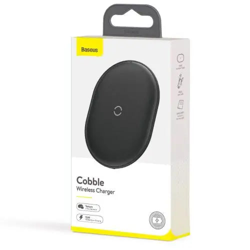 Безжично зарядно устройство Baseus Cobble 15W черно