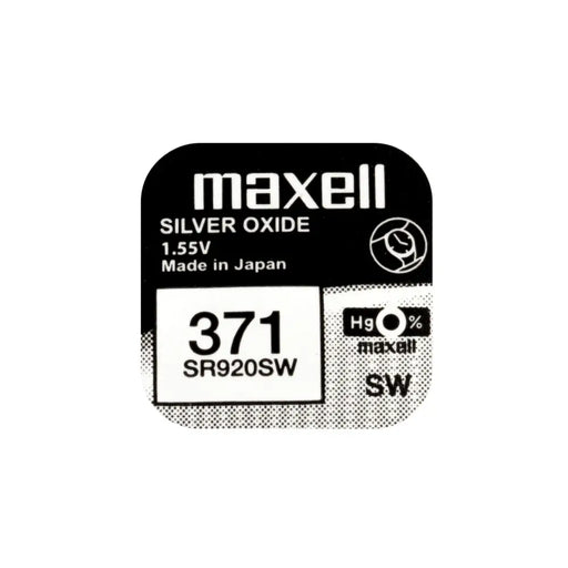 Бутонна батерия сребърна MAXELL SR-920 SW /370/371/AG6 1.55V