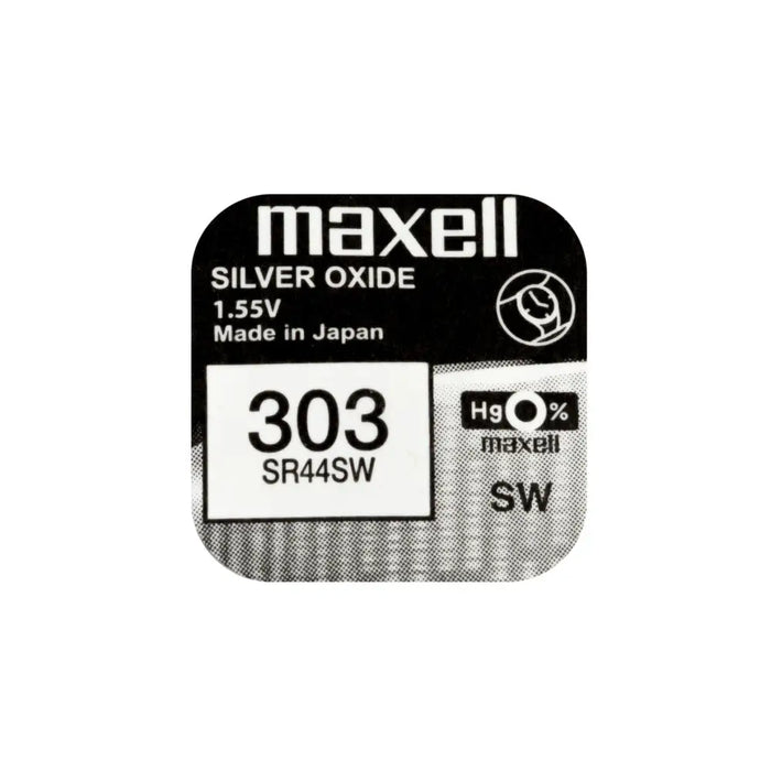 Бутонна батерия сребърна MAXELL SR44 SW/357/ 1.55V