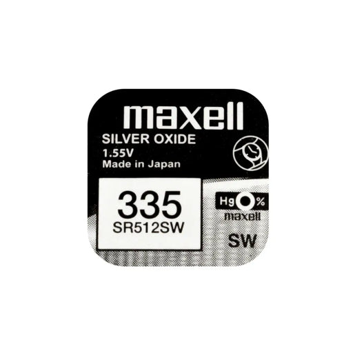 Бутонна батерия сребърна MAXELL SR512 SW /335 1.55V