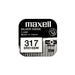 Бутонна батерия сребърна MAXELL SR516 SW /317/ 1.55V