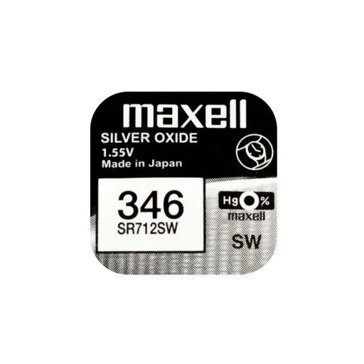 Бутонна батерия сребърна MAXELL SR712 SW 1.55V / 346