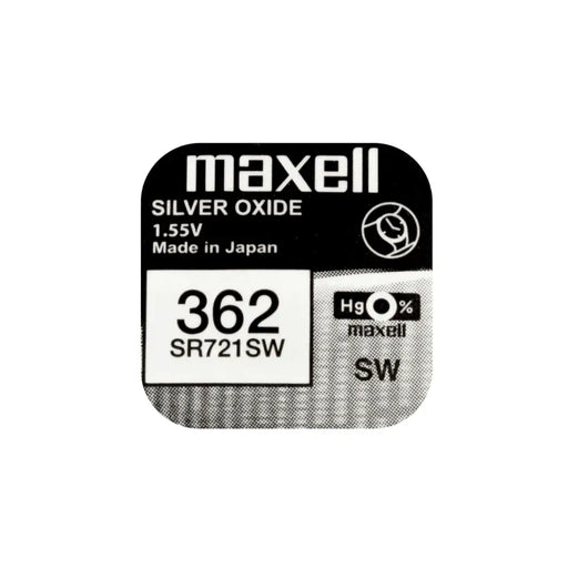 Бутонна батерия сребърна MAXELL SR721 SW AG11/362/ 1.55V