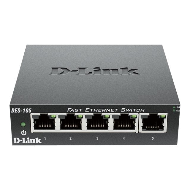 Комутатор / суич D-LINK 5-port 10/100 Metal Housing Desktop