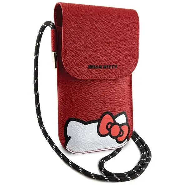 Чантичка Hello Kitty Leather Hiding Kitty червена