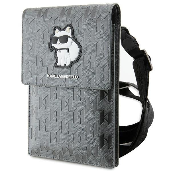 Чантичка Karl Lagerfeld KLWBSAKHPCG сива Saffiano Monogram