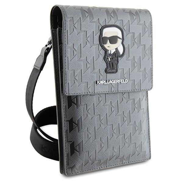 Чантичка Karl Lagerfeld KLWBSAKHPKG сива Saffiano Monogram