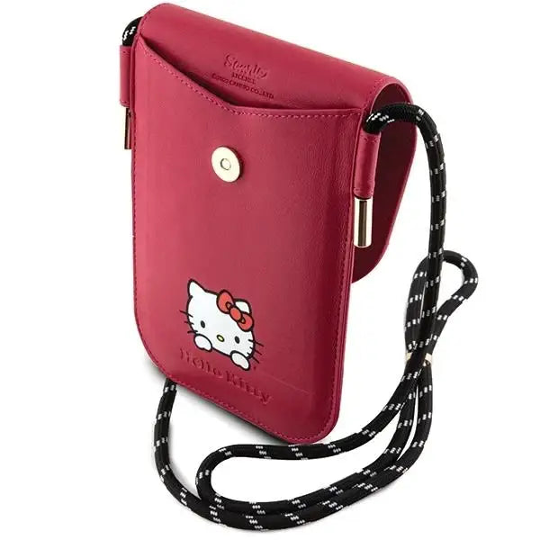 Чантичка за смартфон Hello Kitty Leather Daydreaming розова