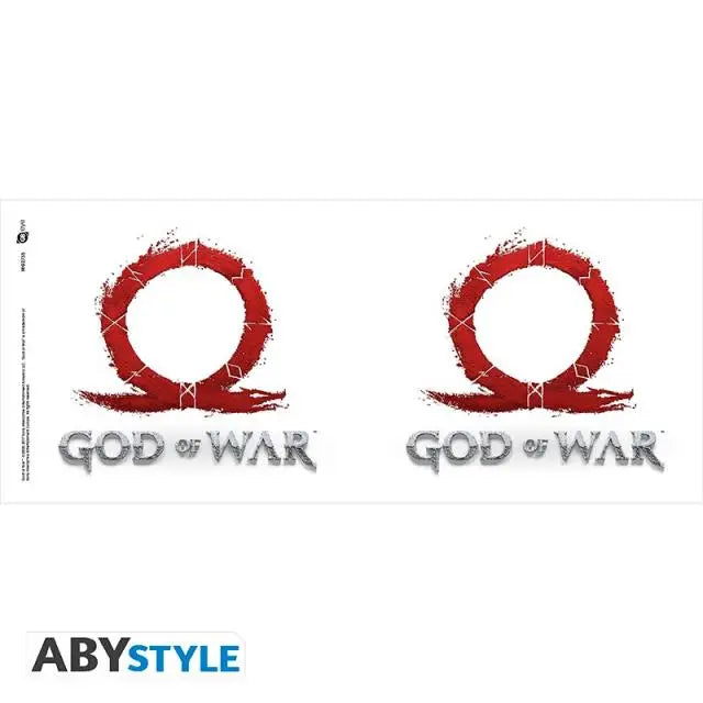 Чаша ABYSTYLE GOD OF WAR Logo Порцелан Бяла