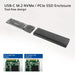 Чекмедже за диск ACT AC1615 USB-C M.2 NVMe / PCIe SSD