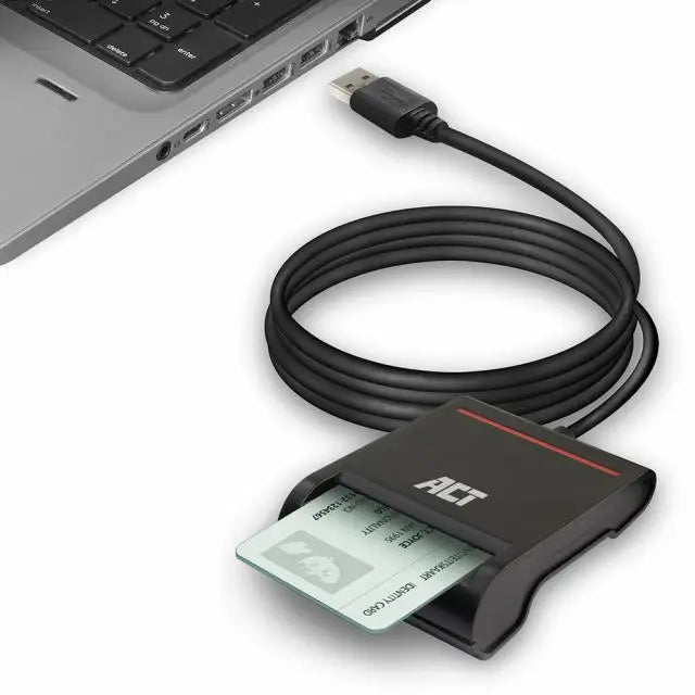 Четец на смарт карти ACT AC6015 USB 2.0 Черен