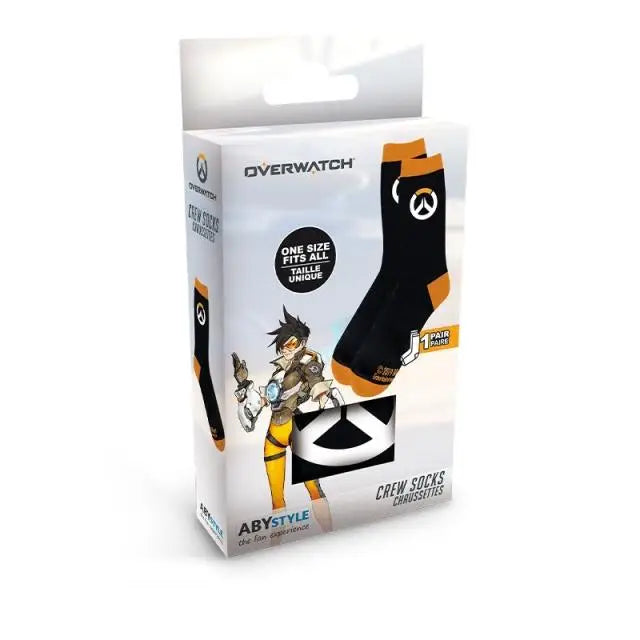 Чорапи ABYSTYLE OVERWATCH Socks Logo Черен/Оранжев