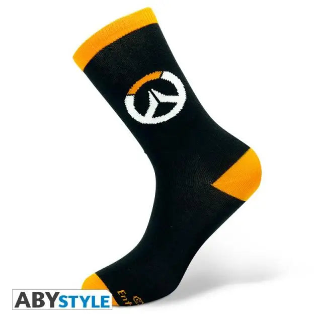 Чорапи ABYSTYLE OVERWATCH Socks Logo Черен/Оранжев