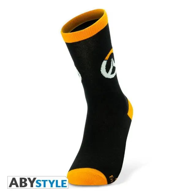 Чорапи ABYSTYLE OVERWATCH Socks Logo Черен/Оранжев