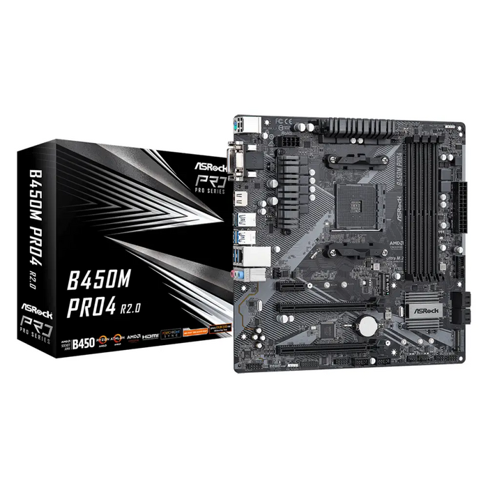 Дънна платка ASROCK B450M Pro4 R2.0