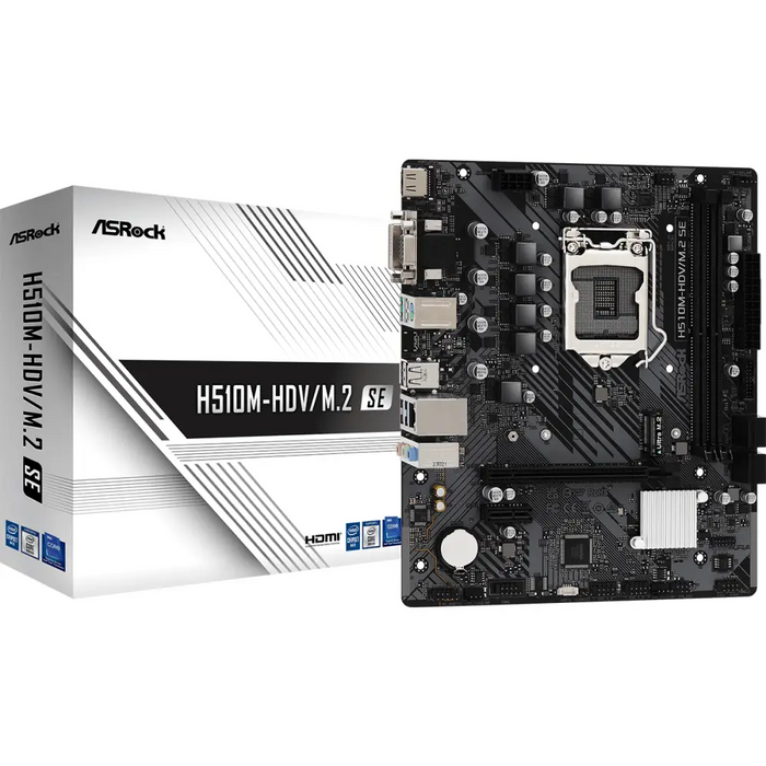 Дънна платка ASRock H510M-HDV/M.2 SE LGA1200 DDR4 mATX