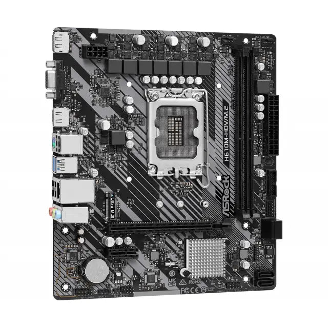 Дънна платка ASRock H610M-HDV/M.2 R 2.0 LGA1700 DDR4 mATX