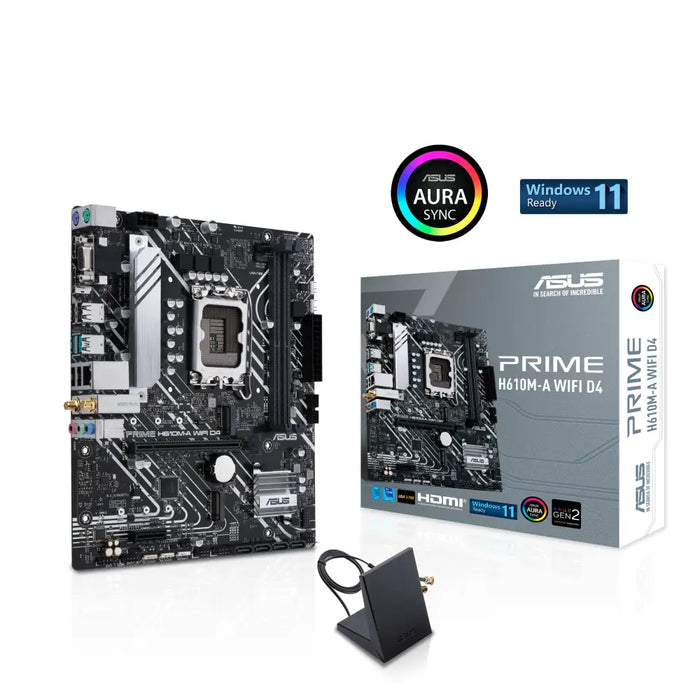 Дънна платка ASUS PRIME H610M-A WIFI D4 LGA 1700 mATX