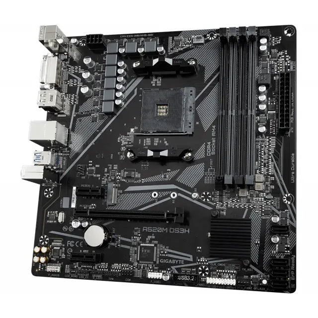 Дънна платка GIGABYTE A520M-DS3H V2 Socket AM4