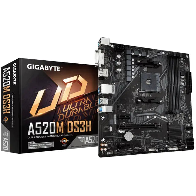 Дънна платка GIGABYTE A520M-DS3H V2 Socket AM4