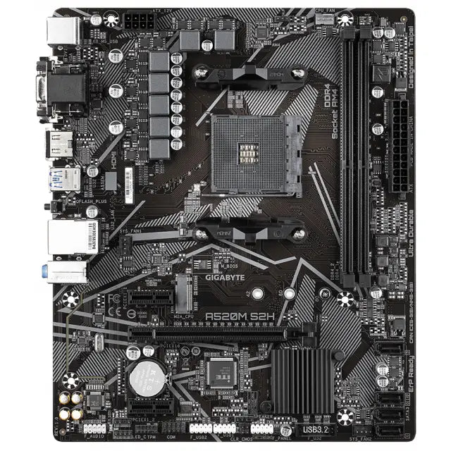 Дънна платка GIGABYTE A520M-S2H Socket AM4 mATX 2xDDR4 M.2