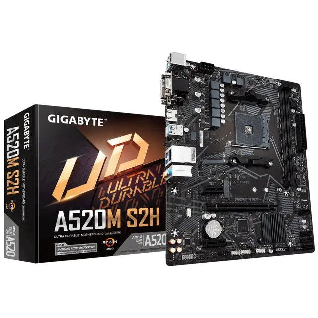 Дънна платка GIGABYTE A520M-S2H Socket AM4 mATX 2xDDR4 M.2