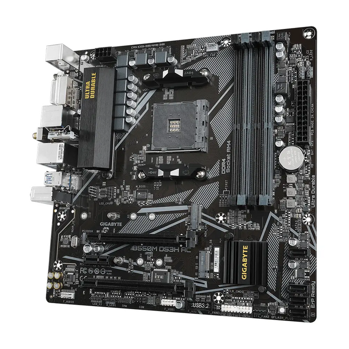 Дънна платка GIGABYTE B550M DS3H AC Socket AM4