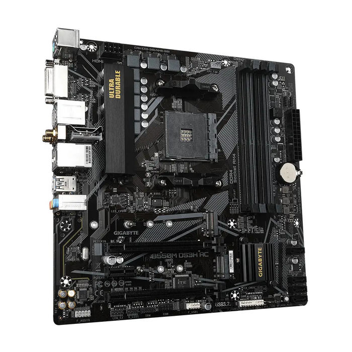 Дънна платка GIGABYTE B550M DS3H AC Socket AM4