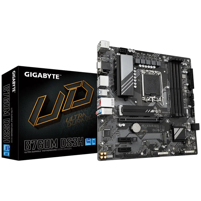 Дънна платка GIGABYTE B760M DS3H DDR5 socket 1700 mATX