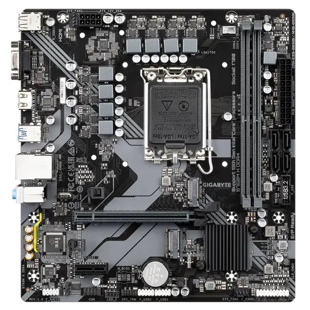 Дънна платка GIGABYTE B760M H socket 1700 mATX 2xDDR4