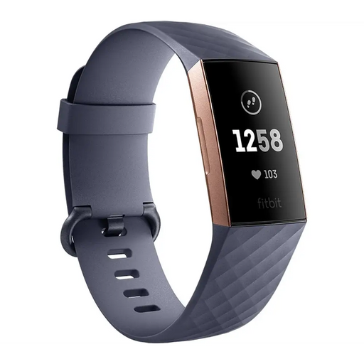 Фитнес гривна Fitbit Charge 3 Rose Gold Blue Grey