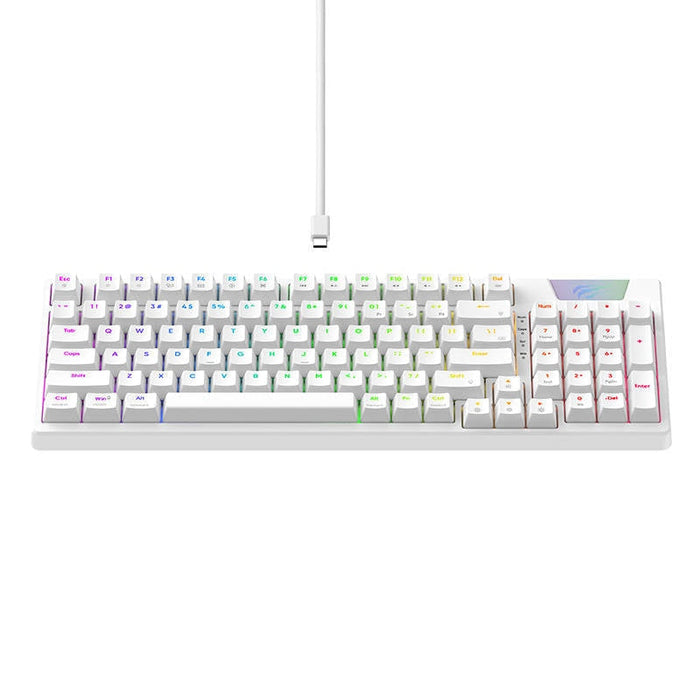 Гейминг клавиатура Havit KB885L RGB бяла