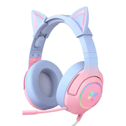Гейминг слушалки ONIKUMA K9 7.1 розово-сини