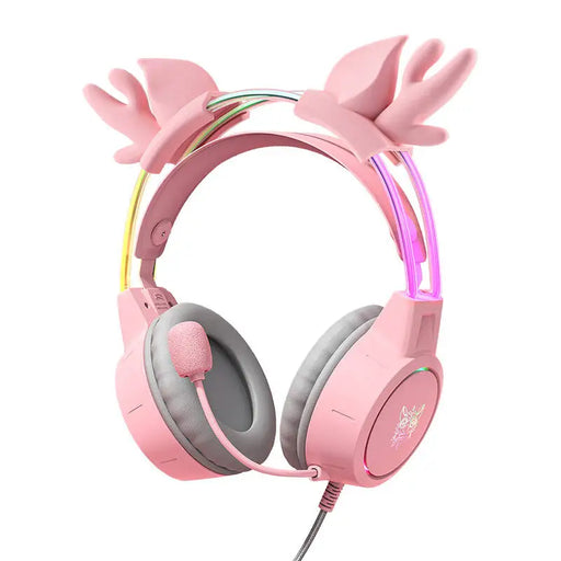 Гейминг слушалки ONIKUMA X15Pro розови