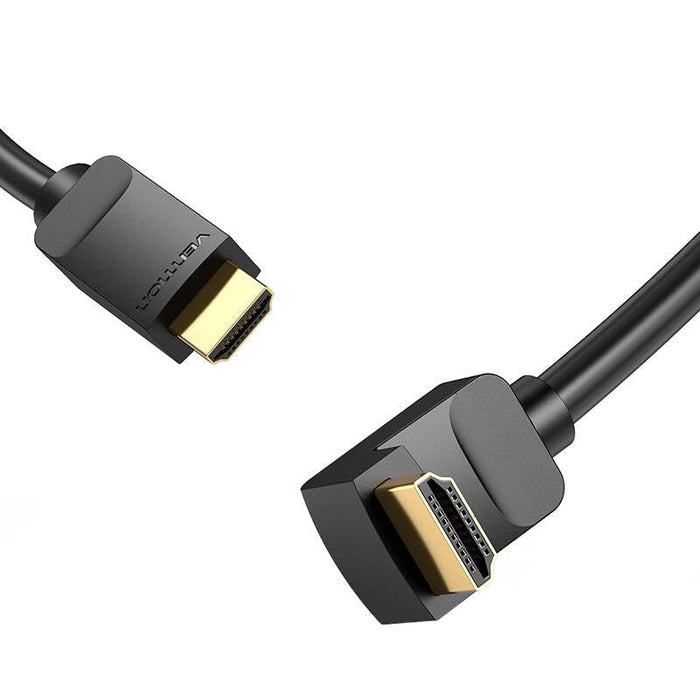 Ъглов HDMI кабел AARBG 1.5m 90° черен